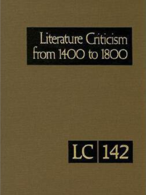 Literature Criticism from 1400 to 1800 Literature Criticism from 1400 to 1800