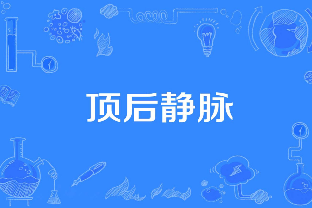 頂後靜脈 頂後靜脈
