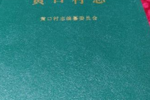 黃口村志 黃口村志