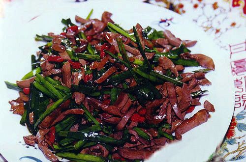 韭菜炒羊腎 韭菜炒羊腎