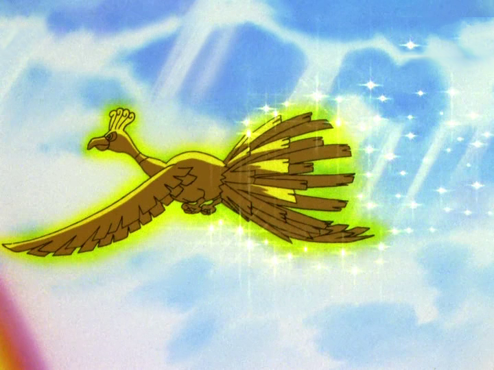 通體金色的鳳王在動畫第一集首次登場