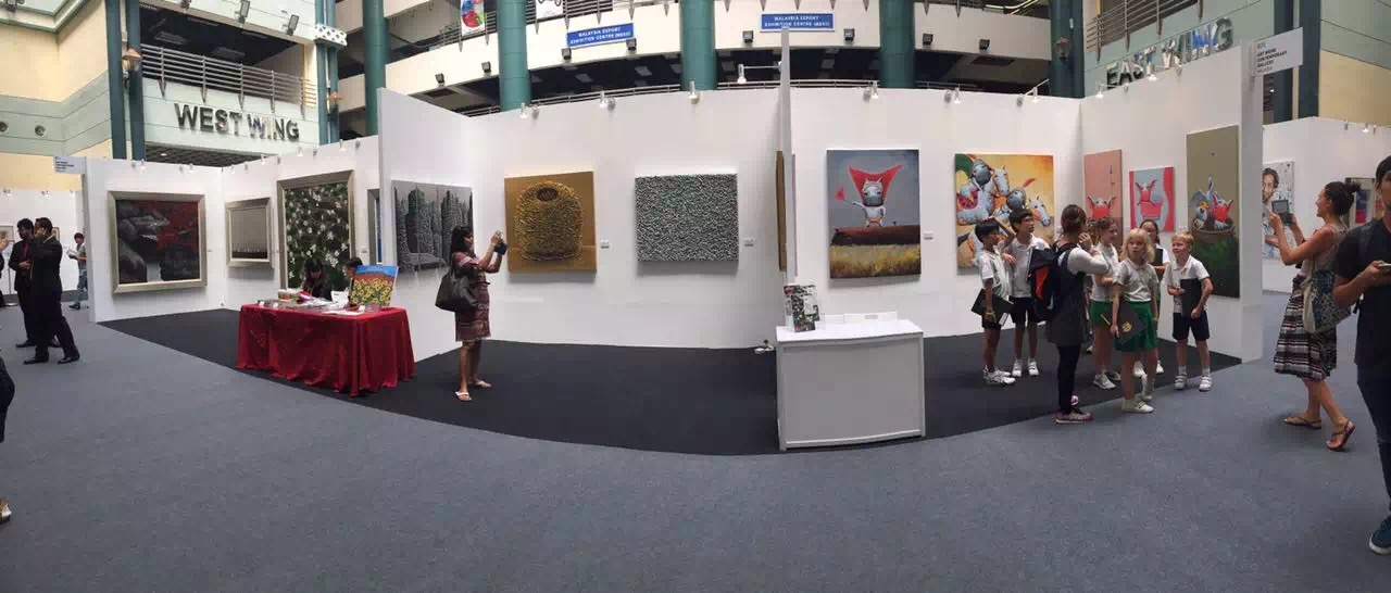 2016於馬來西亞首都吉隆坡會展中心(wang zhiwu 作品展覽現場)