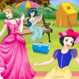 迪士尼公主去野餐