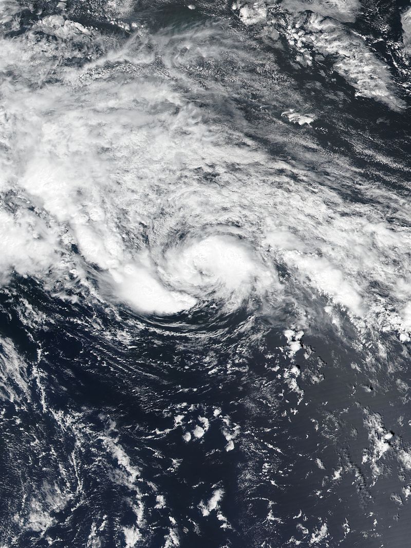 熱帶風暴阿琳 衛星雲圖