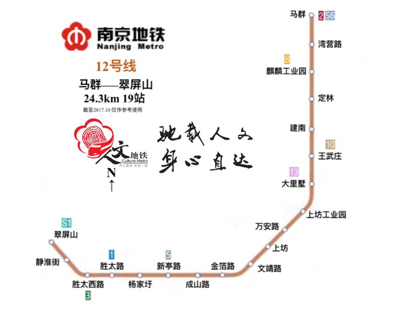 南京捷運12號線站點設定示意圖