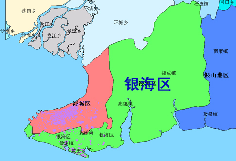 銀海區地圖