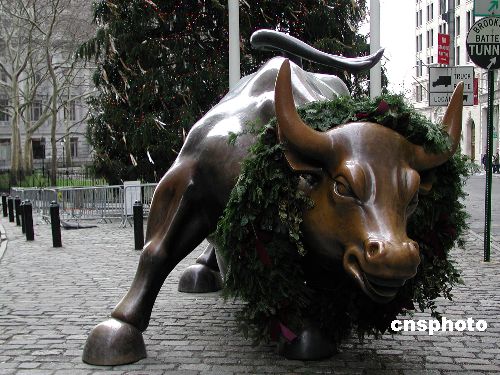 華爾街標誌物銅牛