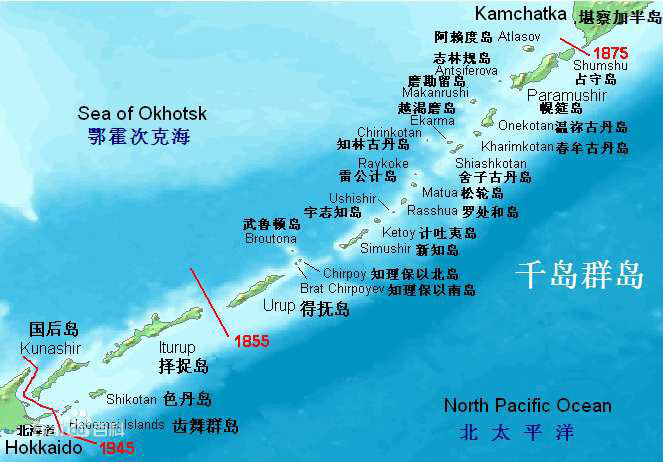 千島群島地圖