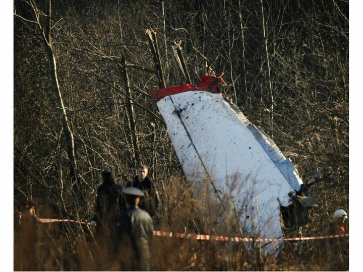 波蘭總統圖-154專機墜毀圖片