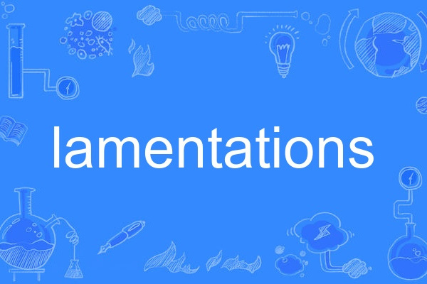 lamentations lamentations