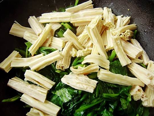 腐竹燒油菜 腐竹燒油菜