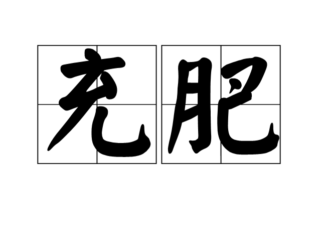 充肥 充肥