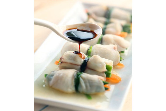 蘆筍魚片卷 蘆筍魚片卷