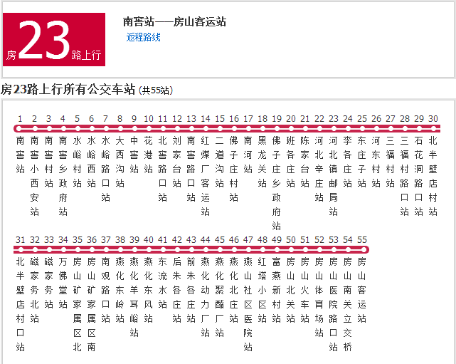 北京公交F23路 北京公交F23路