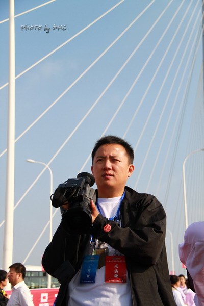 長江隧橋開通採訪