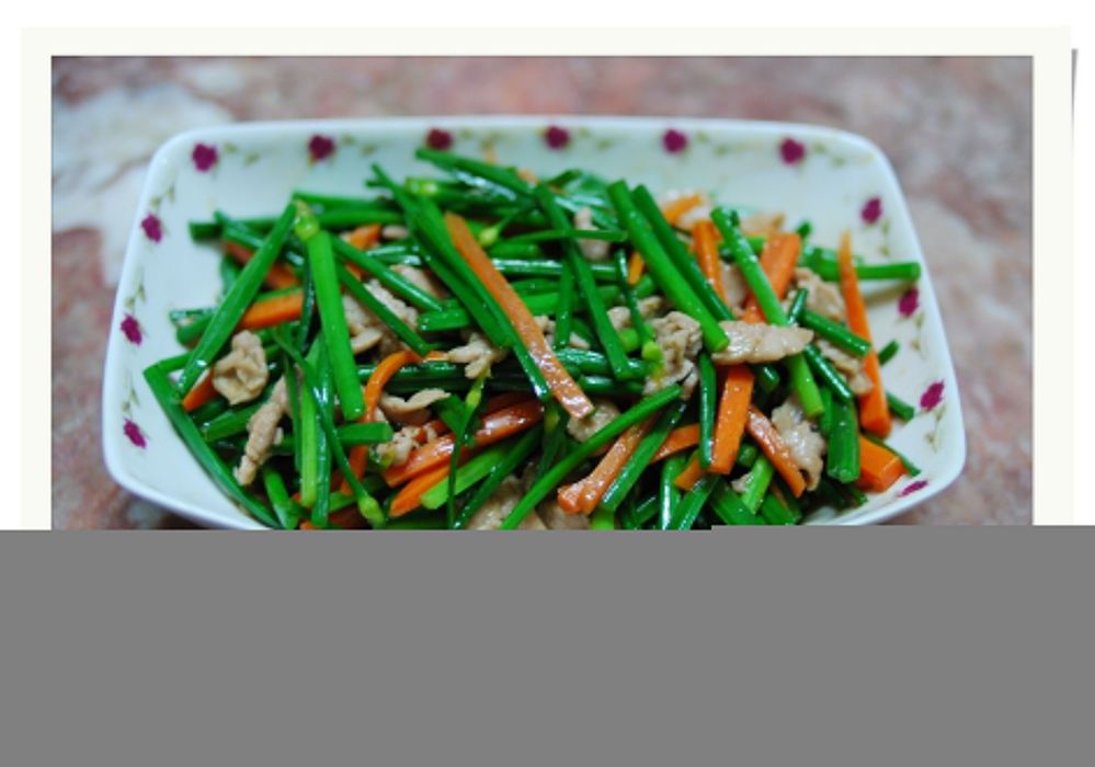 韭菜花肉絲 韭菜花肉絲