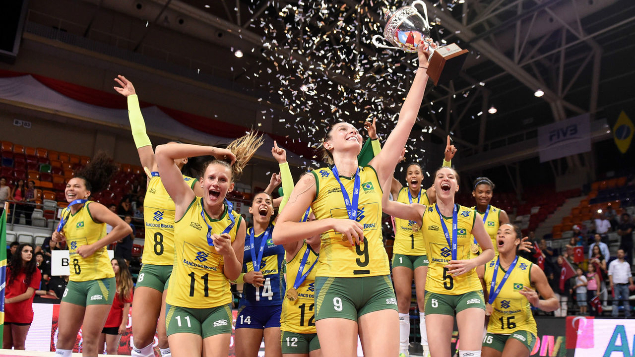 巴西隊獲2015年U23女排世錦賽冠軍