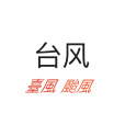 颱風(漢語詞語，指熱帶氣旋。)