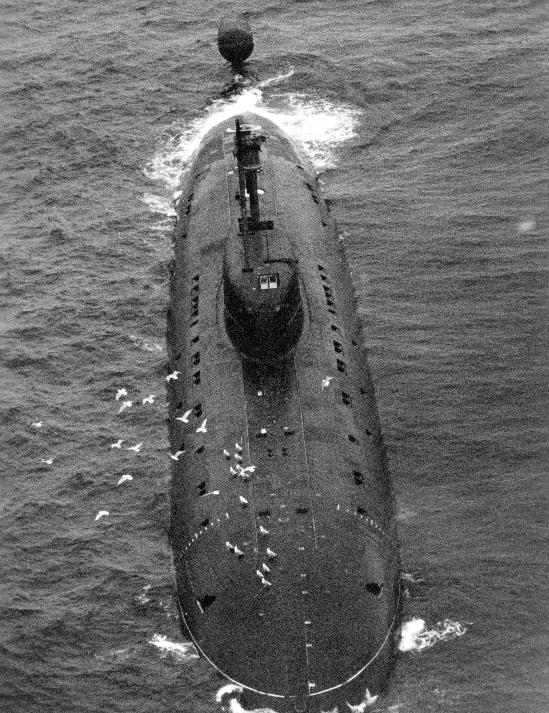 蘇聯同時期的945型攻擊核潛艇