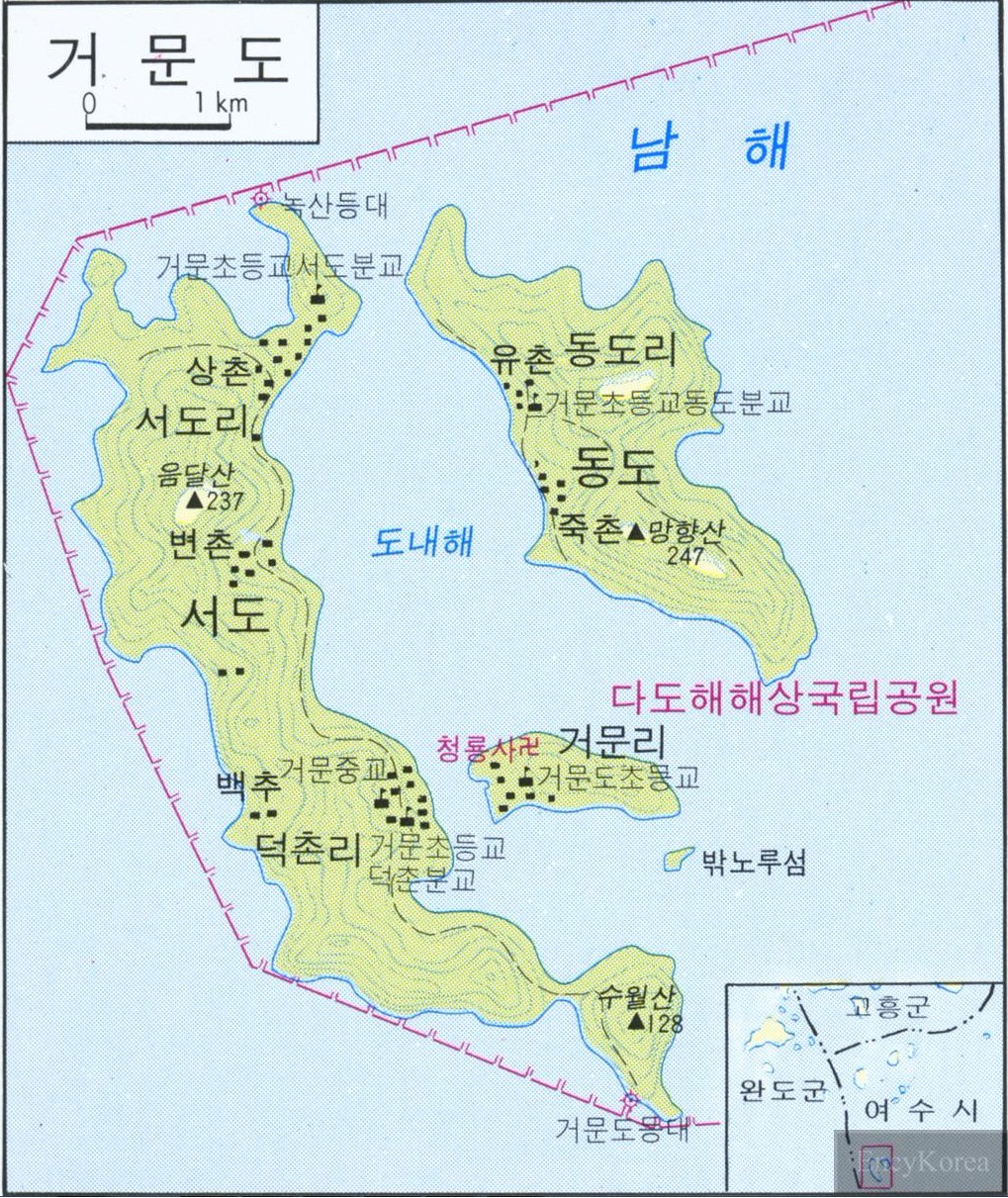 巨文島地圖