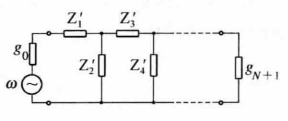 圖1（b）等衰減條件原理圖-實際濾波器
