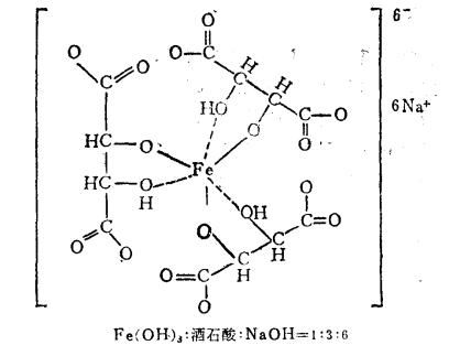 酒石酸鐵鈉結構式