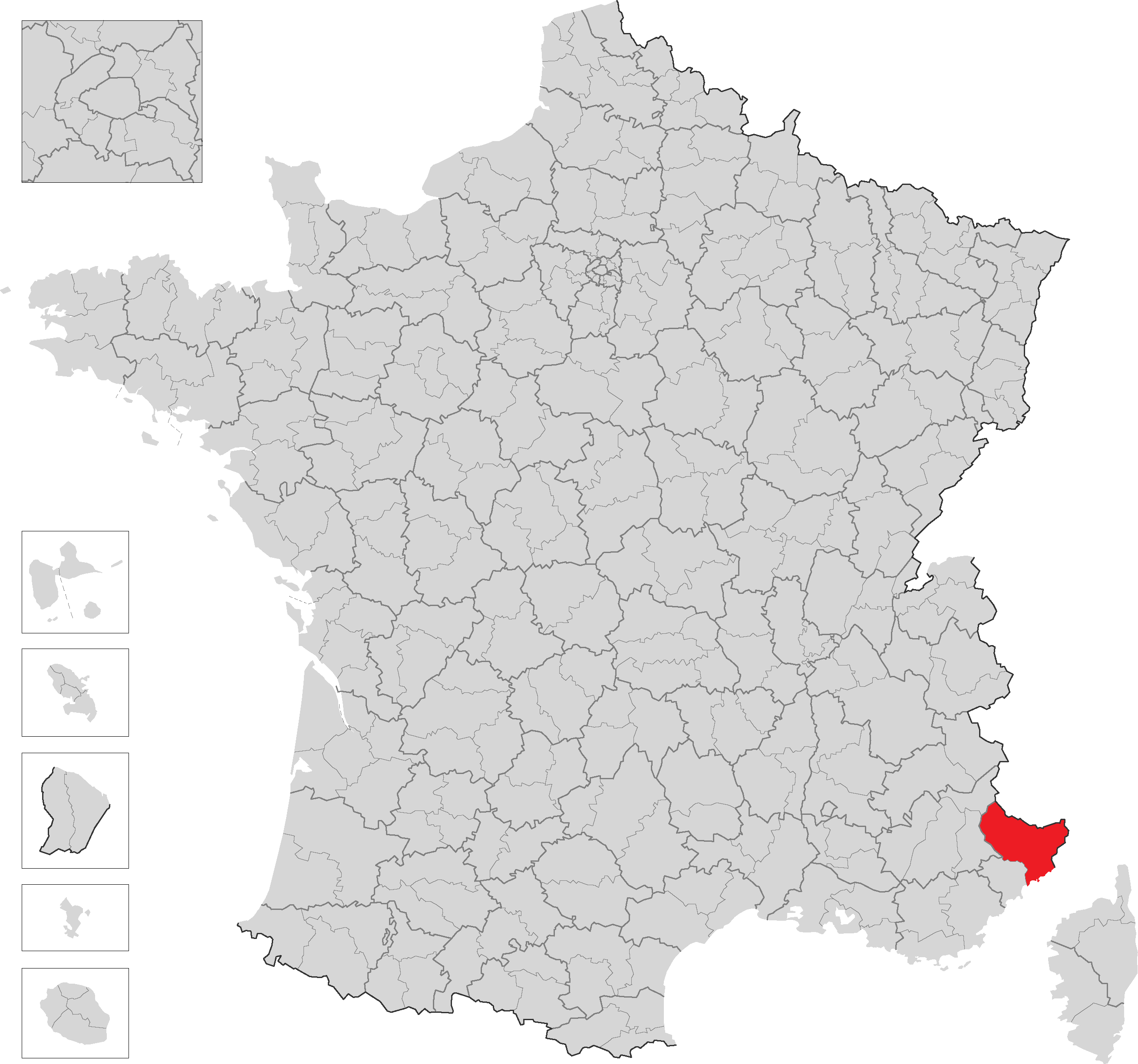 尼斯地區在法國的位置