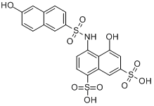 5-羥基-4-[[（6-羥基-2-萘基）磺醯基]氨基]-1,7-萘二磺酸與重氮化苯胺-鄰及對甲苯胺的偶合銨鈉鹽
