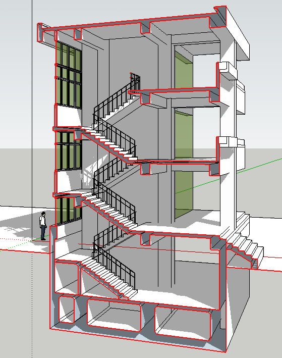 1-1樓梯剖面圖