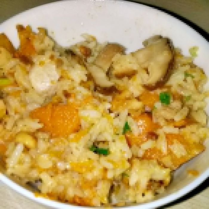 菌菇南瓜飯 菌菇南瓜飯