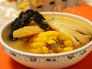 甘蔗粟米煲雞湯