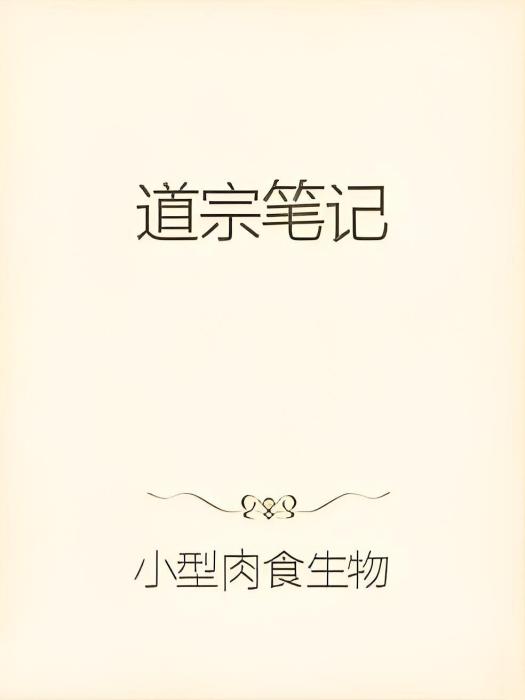 道宗筆記 道宗筆記
