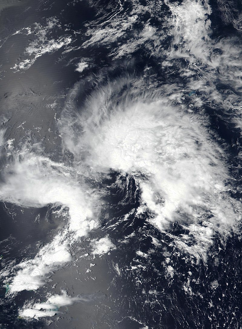副熱帶風暴安德莉亞 衛星雲圖