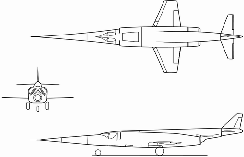 X-3三視圖