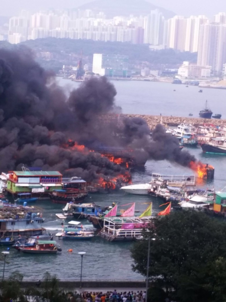 香港維多利亞港火災事件