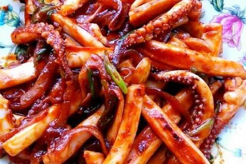 韓式炒魷魚 韓式炒魷魚