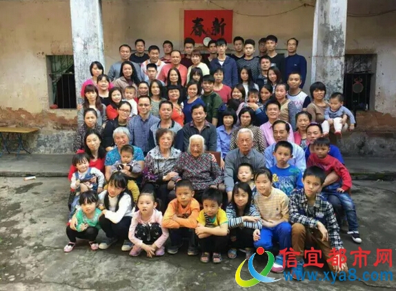 陸姓亞婆104歲，六代同堂，二百多人