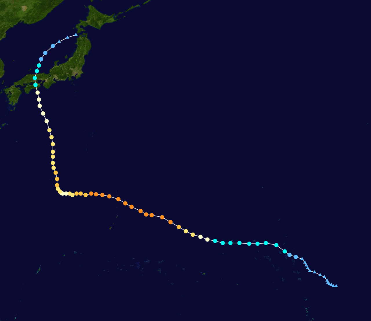颱風浪卡    路徑圖