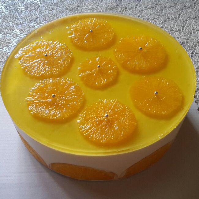 鮮橙優酪乳慕斯蛋糕
