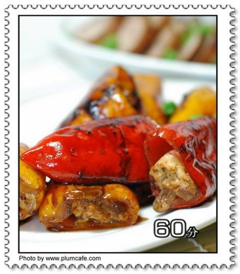 彩椒釀豆腐 彩椒釀豆腐