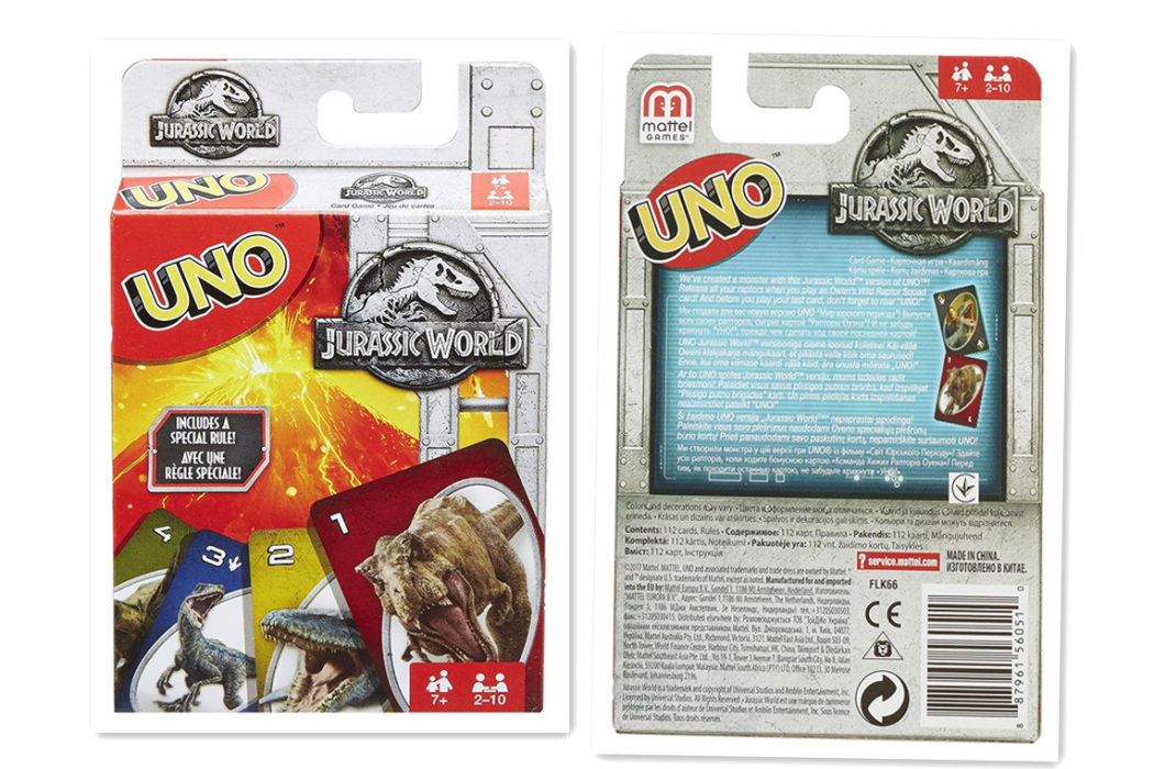 UNO Jurassic world UNO Jurassic world