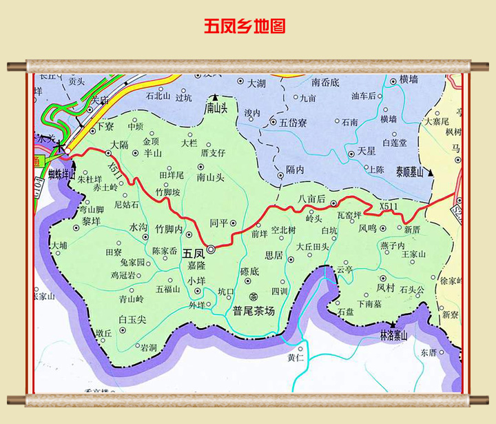 五鳳鄉地圖