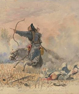 張家灣之戰中的清軍騎兵