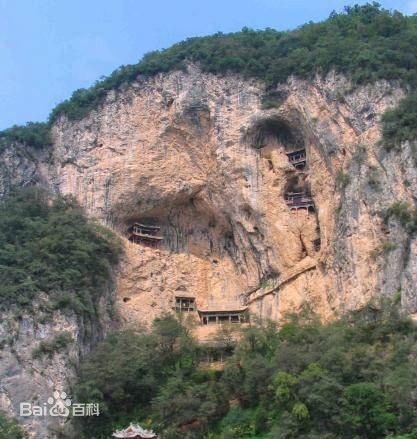 此是陝西省隴縣龍門洞景區圖片不是九成宮！