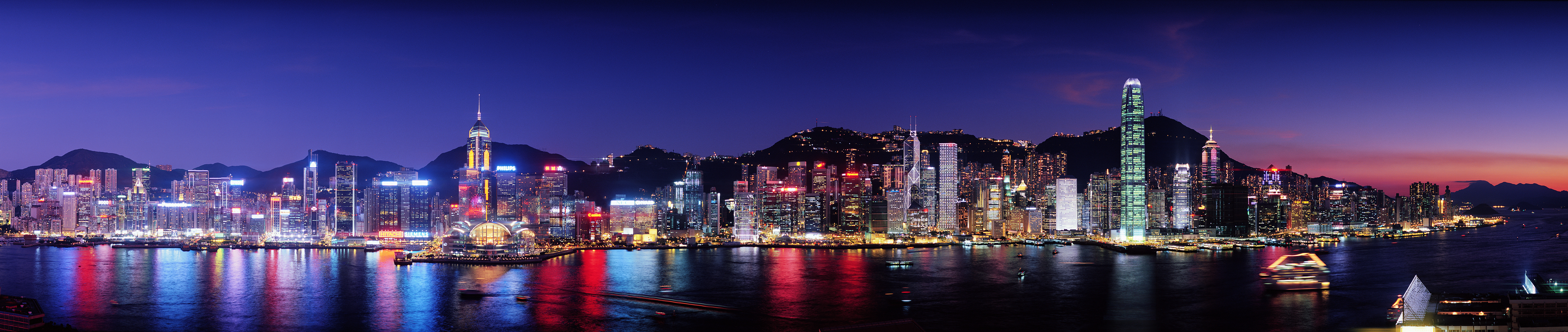 香港維多利亞港夜景