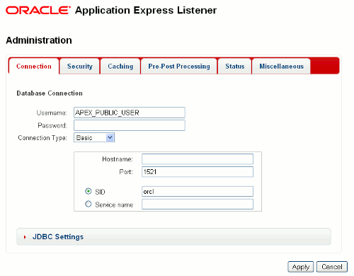 Oracle APEX Listener