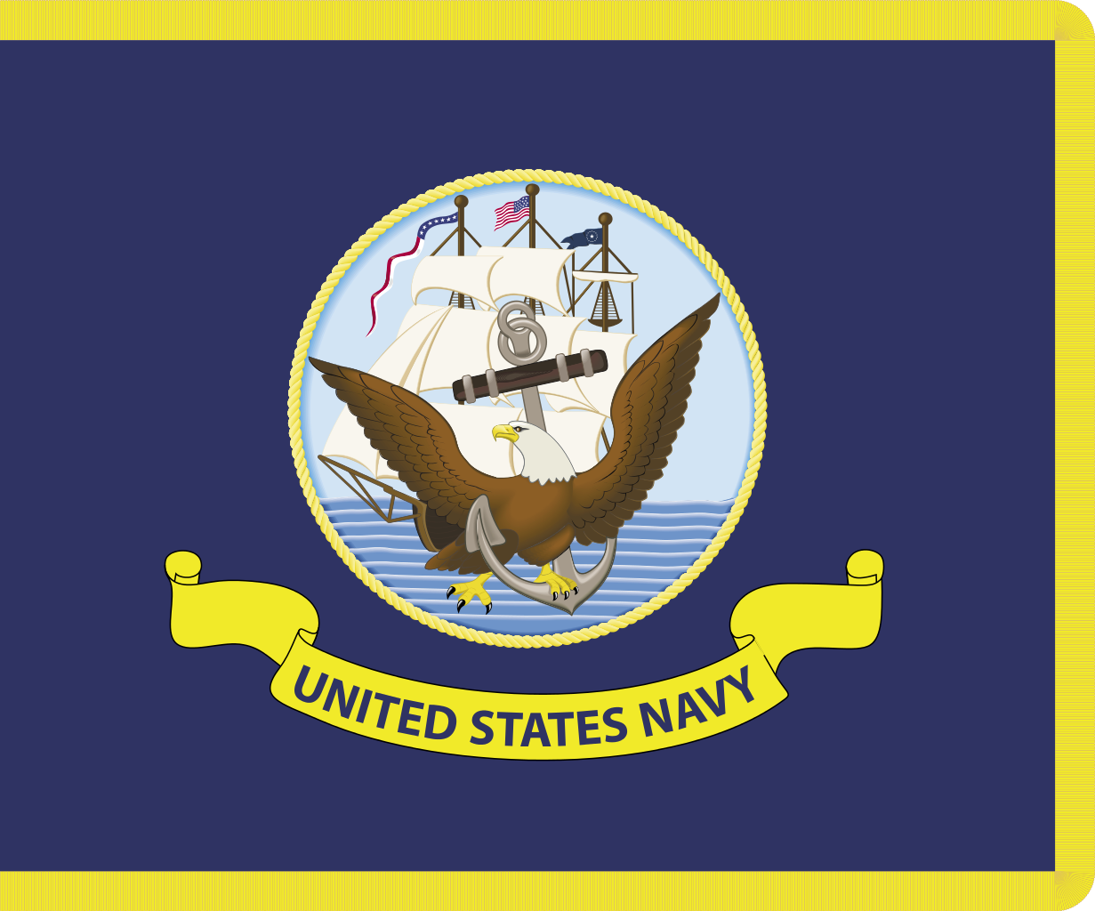 美國海軍軍旗（室內 / 檢閱）