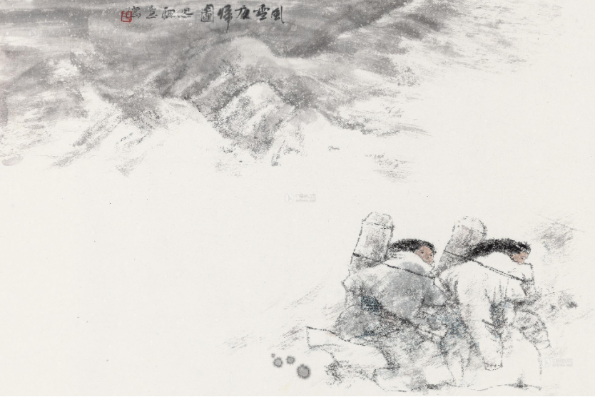 風雪夜歸圖 風雪夜歸圖