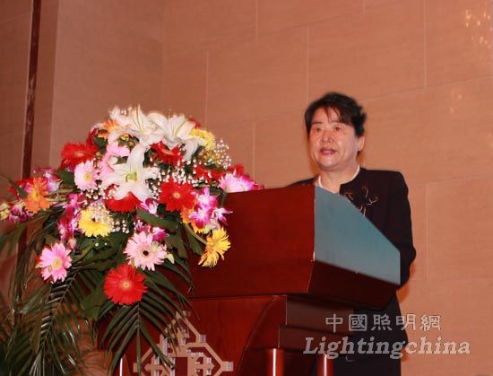 中國照明協會理事長劉昇平為論壇致開幕辭