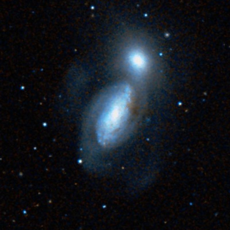 NGC 3227 DSS2 彩色圖